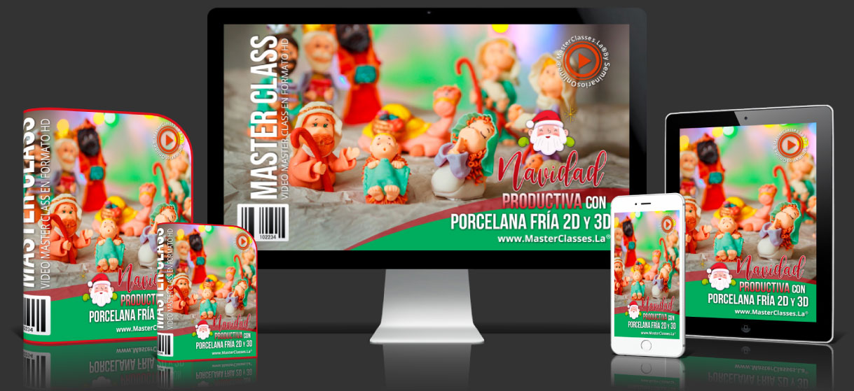 Navidad Productiva Con Porcelana Fria 2D y 3D